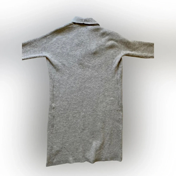 RW&Co Gray Long Duster Long Sleeve Open Cardigan size  M - Picture 3 of 7